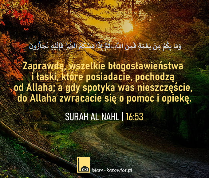 ..do Allaha zwracacie się o pomoc i opiekę (16:53)