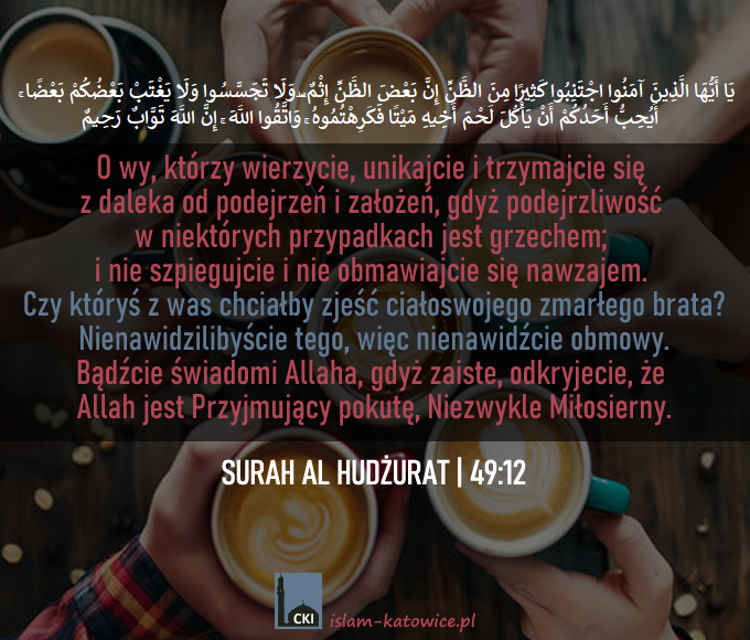 Czy któryś z was chciałby zjeść ciałoswojego zmarłego brata? (49:12)